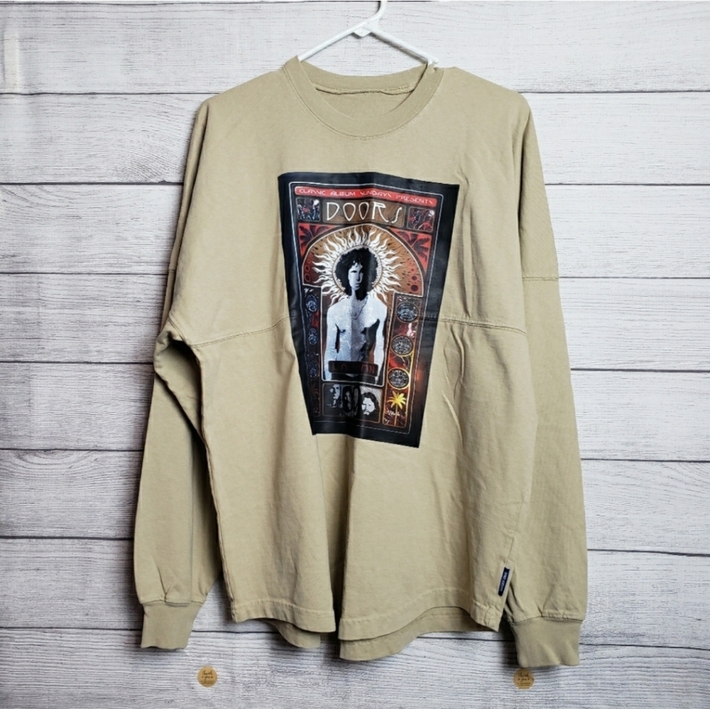 The Doors L.A. Woman Spirit Jersey Long Sleeve Oversized Unisex Tee Sweatshirt S
